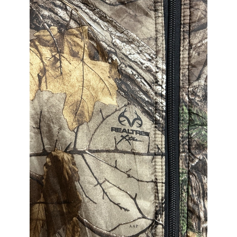 Realtree Xtra Camo Fleece Jacket Mens XL Full Zip Hunting Outdoor Brown - Picture 6 of 16